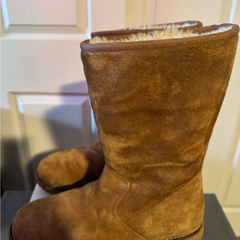 Cozy Tan Suede Boots